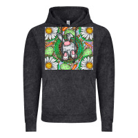 Vintage Black Easter Bunny Vintage Hoodie - CowhideDigitalArt