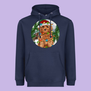 Toy Poodle And Farm Heavyweight Hoodie Designed By Ranaportraitstore