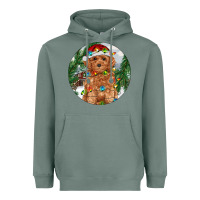 Sage Toy Poodle And Farm Heavyweight Hoodie - RanaPortraitStore