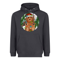 Smoke Toy Poodle And Farm Heavyweight Hoodie - RanaPortraitStore