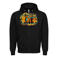 Black kansas owl sunset sunflower map Zipper Hoodie - JahusDesignShop