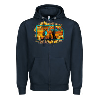 Navy kansas owl sunset sunflower map Zipper Hoodie - JahusDesignShop