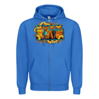 True Royal kansas owl sunset sunflower map Zipper Hoodie - JahusDesignShop