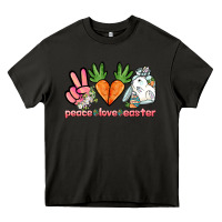 Asphalt Peace love Easter Day Heavy Core Tee - HowdyJamesFarm