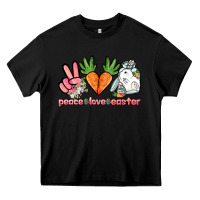 Black Peace love Easter Day Heavy Core Tee - HowdyJamesFarm