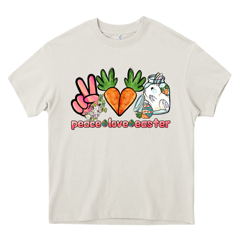 Peace Love Easter Day Heavy Core Tee by HowdyJamesFarm | Teevron
