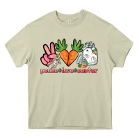 Mossy Peace love Easter Day Heavy Core Tee - HowdyJamesFarm