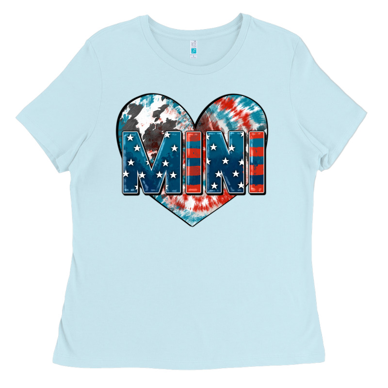American Mini Heart 4th Of July Ladies Tee by FaDigitalArtStudio | Teevron