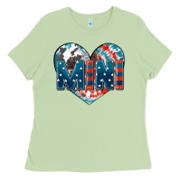 Matcha American mini heart 4th of july Ladies Tee - FaDigitalArtStudio