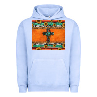 Pigment Grape Ice sunflowers cross aztec pattern Urban Hoodie - Jasminsmagicworld