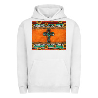 Pigment Lunar Rock sunflowers cross aztec pattern Urban Hoodie - Jasminsmagicworld