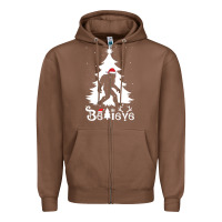 Chestnut bigfoot christmas shirt Zipper Hoodie - DesigneFamous
