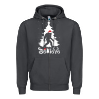 Smoke bigfoot christmas shirt Zipper Hoodie - DesigneFamous