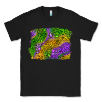 Black mardi gras leopard gemstone background Classic Tee - RanaPortraitStore