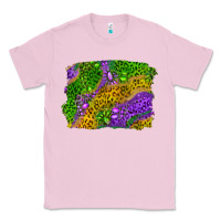 Bubblegum Pink mardi gras leopard gemstone background Classic Tee - RanaPortraitStore