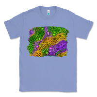 Colony Blue mardi gras leopard gemstone background Classic Tee - RanaPortraitStore
