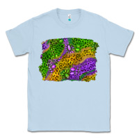 Dusty Blue mardi gras leopard gemstone background Classic Tee - RanaPortraitStore
