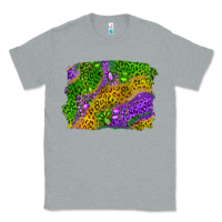 Heather Grey mardi gras leopard gemstone background Classic Tee - RanaPortraitStore