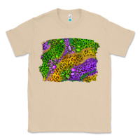 Mushroom mardi gras leopard gemstone background Classic Tee - RanaPortraitStore