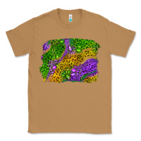 Toasted Coconut mardi gras leopard gemstone background Classic Tee - RanaPortraitStore