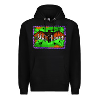Black bat shit crazy with background Premium Hoodie - Jasminsmagicworld
