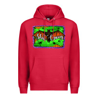 Cardinal bat shit crazy with background Premium Hoodie - Jasminsmagicworld