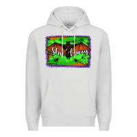 Dove Grey bat shit crazy with background Premium Hoodie - Jasminsmagicworld
