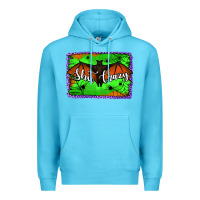 Ocean Blue bat shit crazy with background Premium Hoodie - Jasminsmagicworld