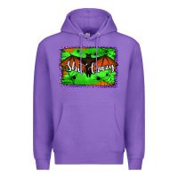 Purple bat shit crazy with background Premium Hoodie - Jasminsmagicworld