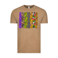 Vintage Coffee Mardi Gras Brushstrokes Vintage Tee - BundleAndBundleShop