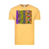 Vintage Mustard Mardi Gras Brushstrokes Vintage Tee - BundleAndBundleShop