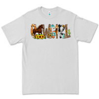 Dove Grey Cowgirl Horse Min Premium Tee - CowCowDesign