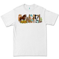 White Cowgirl Horse Min Premium Tee - CowCowDesign
