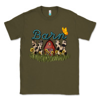Army Green Barn mom sunflower mother's day Classic Tee - HowdyJamesFarm