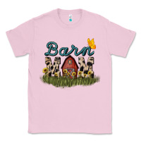 Bubblegum Pink Barn mom sunflower mother's day Classic Tee - HowdyJamesFarm