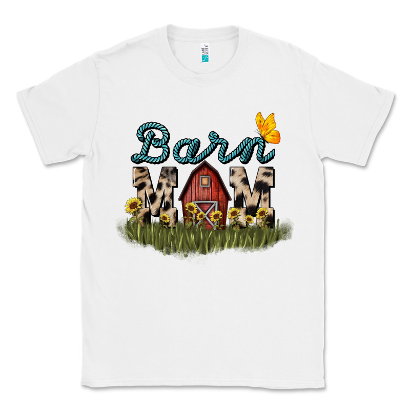Barn Mom Sunflower Mother's Day Classic Tee by HowdyJamesFarm | Teevron