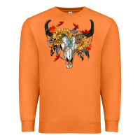 Carrot Fall Bull Skull Premium Sweatshirt - RanaPortraitStore