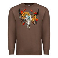 Chestnut Fall Bull Skull Premium Sweatshirt - RanaPortraitStore