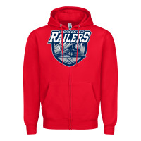 Red worcester railers Zipper Hoodie - DesigneFamous