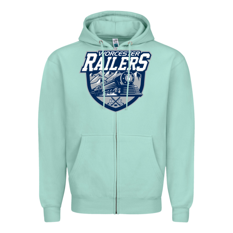 Worcester Railers Zipper Hoodie by DesigneFamous | Teevron