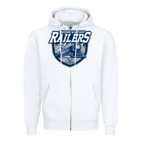 White worcester railers Zipper Hoodie - DesigneFamous