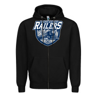 Black worcester railers Zipper Hoodie - DesigneFamous