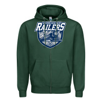 Sports Green worcester railers Zipper Hoodie - DesigneFamous