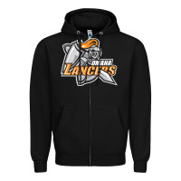 Black omaha lancers Zipper Hoodie - DesigneFamous