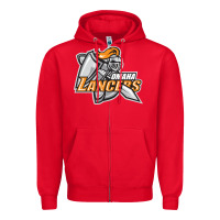 Red omaha lancers Zipper Hoodie - DesigneFamous