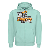 Seafoam omaha lancers Zipper Hoodie - DesigneFamous