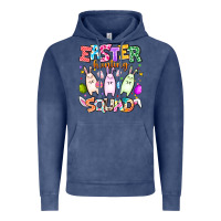 Vintage Denim Easter Hunting Squad Vintage Hoodie - CowhideDigitalArt