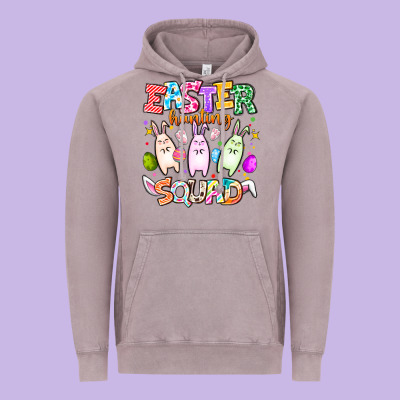 Easter Hunting Squad Vintage Hoodie Designed By Cowhidedigitalart