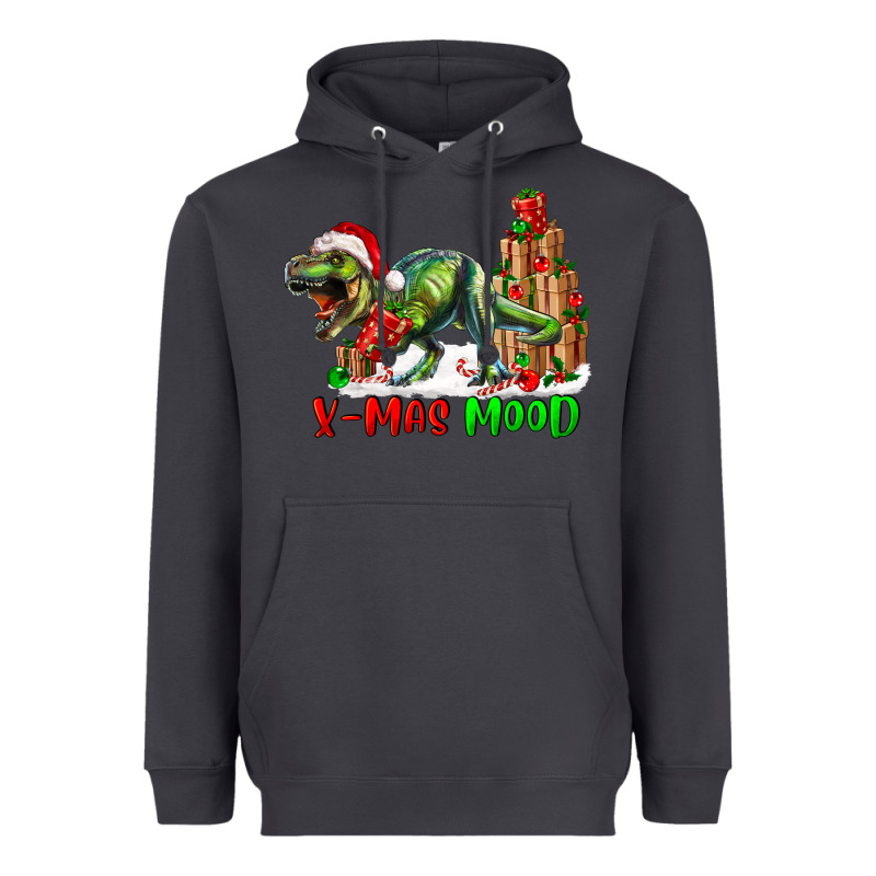 T- Rex X-mas Mood Heavyweight Hoodie by RanaPortraitStore | Teevron