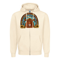 Sandshell red angus rainbow Zipper Hoodie - JahusDesignShop